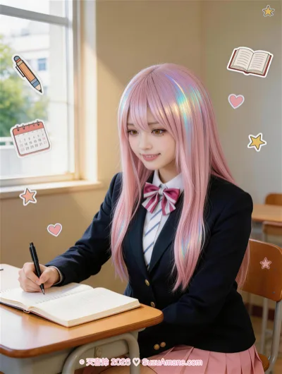 Suzu Amane — Suzu's Early Morning in the Classroom, photo 2