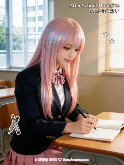 Suzu Amane — Suzu's Early Morning in the Classroom, photo 5